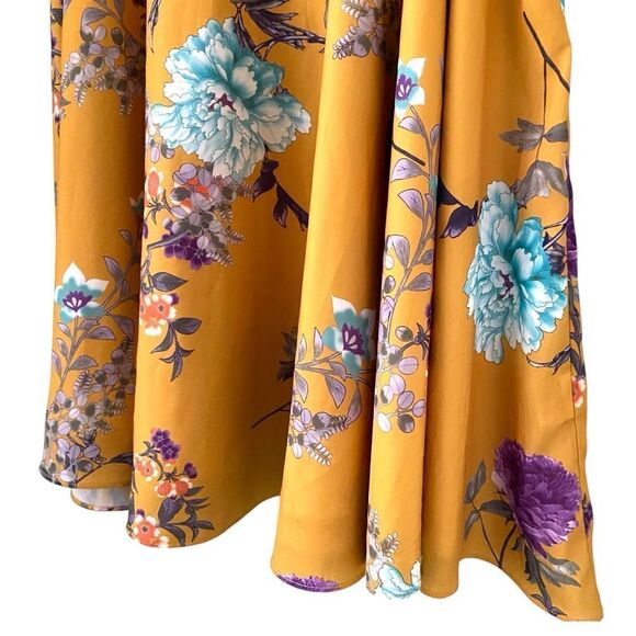 Modcloth Bea Dot Satin A Line Midi Circle Skirt in Size 1X - Picture 9 of 12